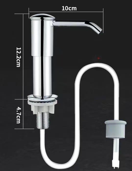 đ§Ž 50% RABATT NU! đ§ Diskmedelsdispenser för Köksvask â 99cm Slang & 360° Rotation â Perfekt för Rent & Snyggt Kök â Enkel Installation đ