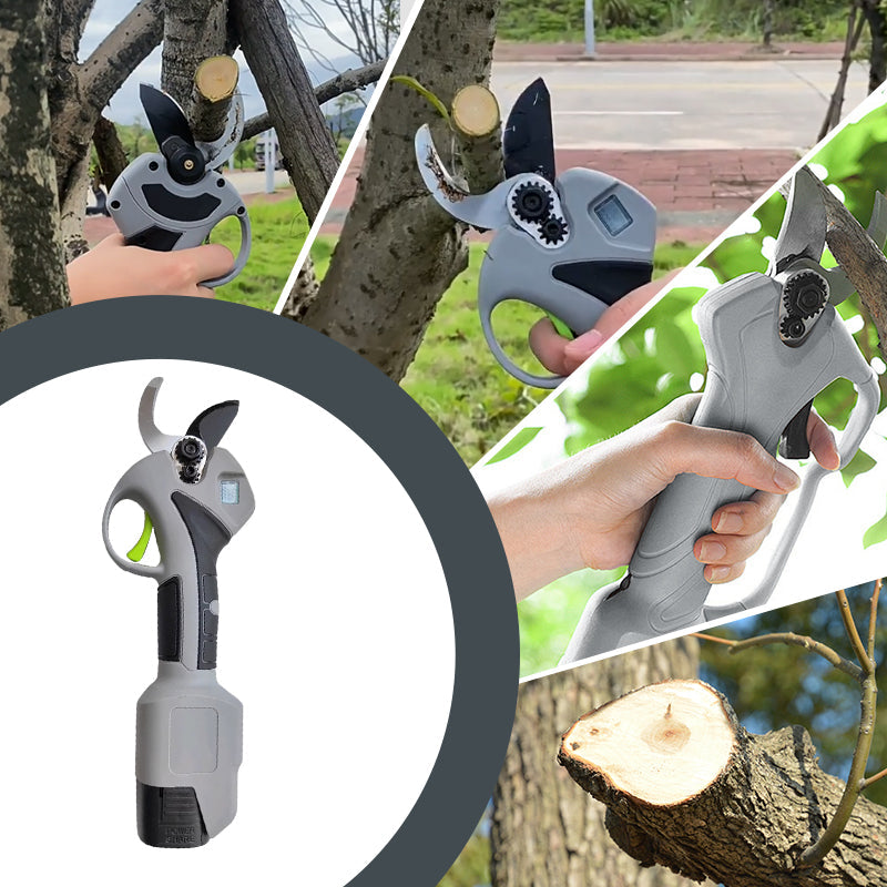 Elektrisk beskärningssax för trädgården med batteri & laddare