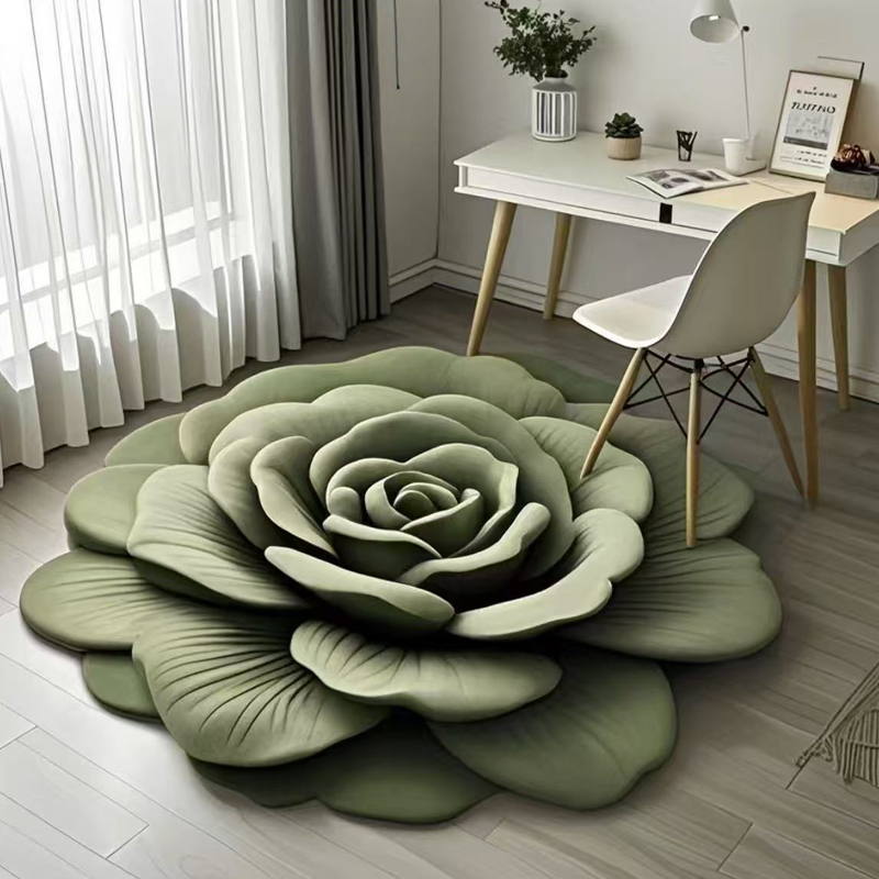 🌸Blomstermatte med luksuriøst mønster 🏡 ✨ Myk plysj + kiselgur, mer komfortabel 🌿Hovedfunksjoner: ✅ Dobbeltsidig design - den ene siden er myk plysj, den andre siden er kiselgur ✅Lett å rengjøre ✅Sklisikker design