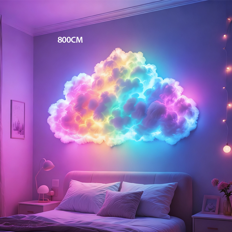 ⏳Begrenset tidsbegrenset 50 % rabatt⏰DIY USB-drevet LED-belysning formet som en tordensky🌈☁️
