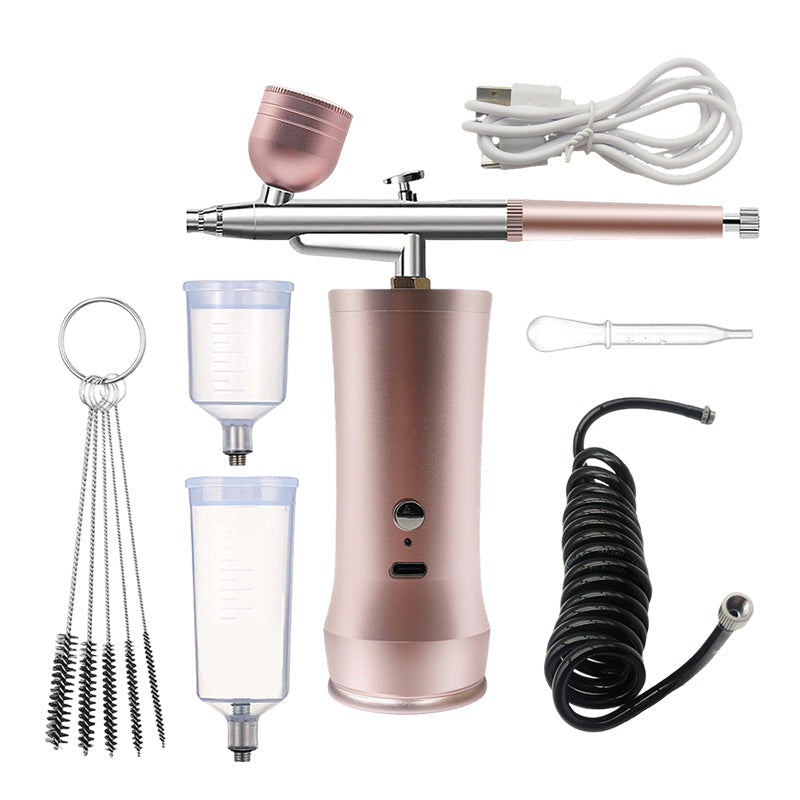 50% RABATT! ✨ Trådlöst Airbrush Kit för Smink – Lättvikt, Lång Batteritid & Jämn Färgspridning 🌬️