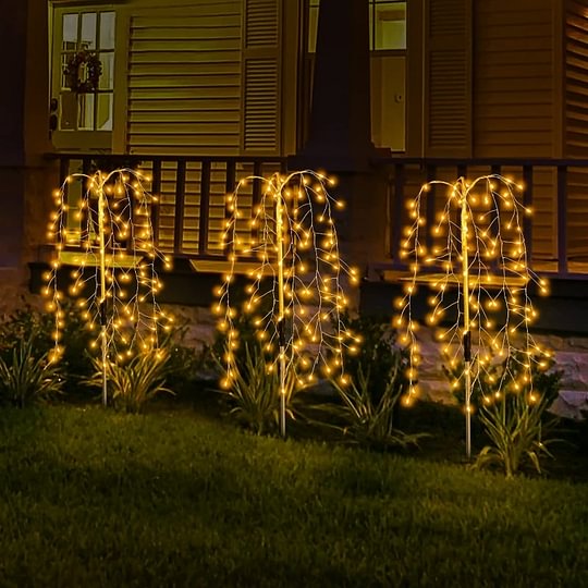 ☀️ 50% RABATT 🌙 | Solcellsdrivna Trädgårdslampor – 100/200 LED & IP55 Vattentät