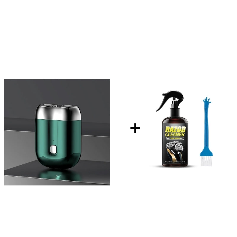 🎁Kjøp 1 få 1 rensevæske for barberhøvel gratis ⏳Mini-høvel for menn, oppladbar, vanntett, kompakt elektrisk barberhøvel 