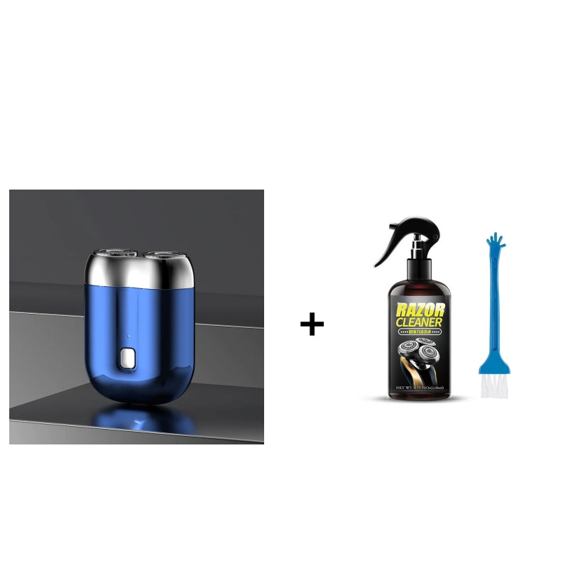 🎁Kjøp 1 få 1 rensevæske for barberhøvel gratis ⏳Mini-høvel for menn, oppladbar, vanntett, kompakt elektrisk barberhøvel 