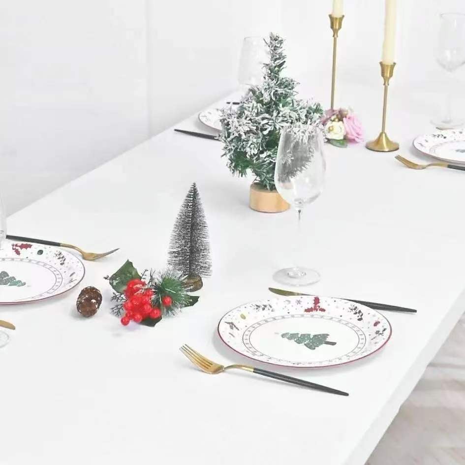 🔥🎁Nyhet 50 % RABATT🔥Paket stretchtyg bordsskydd, passar 4 ft / 6 ft / 8 ft bord