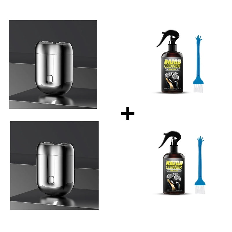 🎁Kjøp 1 få 1 rensevæske for barberhøvel gratis ⏳Mini-høvel for menn, oppladbar, vanntett, kompakt elektrisk barberhøvel 