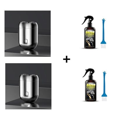 🎁Kjøp 1 få 1 rensevæske for barberhøvel gratis ⏳Mini-høvel for menn, oppladbar, vanntett, kompakt elektrisk barberhøvel 