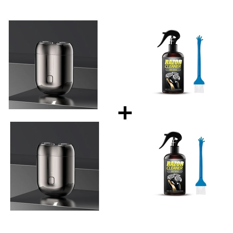 🎁Kjøp 1 få 1 rensevæske for barberhøvel gratis ⏳Mini-høvel for menn, oppladbar, vanntett, kompakt elektrisk barberhøvel 