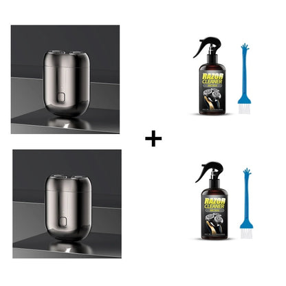 🎁Kjøp 1 få 1 rensevæske for barberhøvel gratis ⏳Mini-høvel for menn, oppladbar, vanntett, kompakt elektrisk barberhøvel 