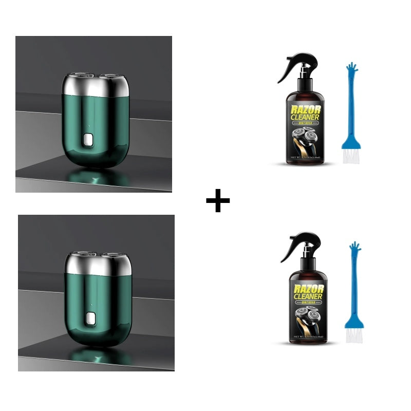 🎁Kjøp 1 få 1 rensevæske for barberhøvel gratis ⏳Mini-høvel for menn, oppladbar, vanntett, kompakt elektrisk barberhøvel 