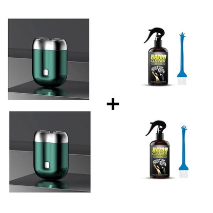 🎁Kjøp 1 få 1 rensevæske for barberhøvel gratis ⏳Mini-høvel for menn, oppladbar, vanntett, kompakt elektrisk barberhøvel 