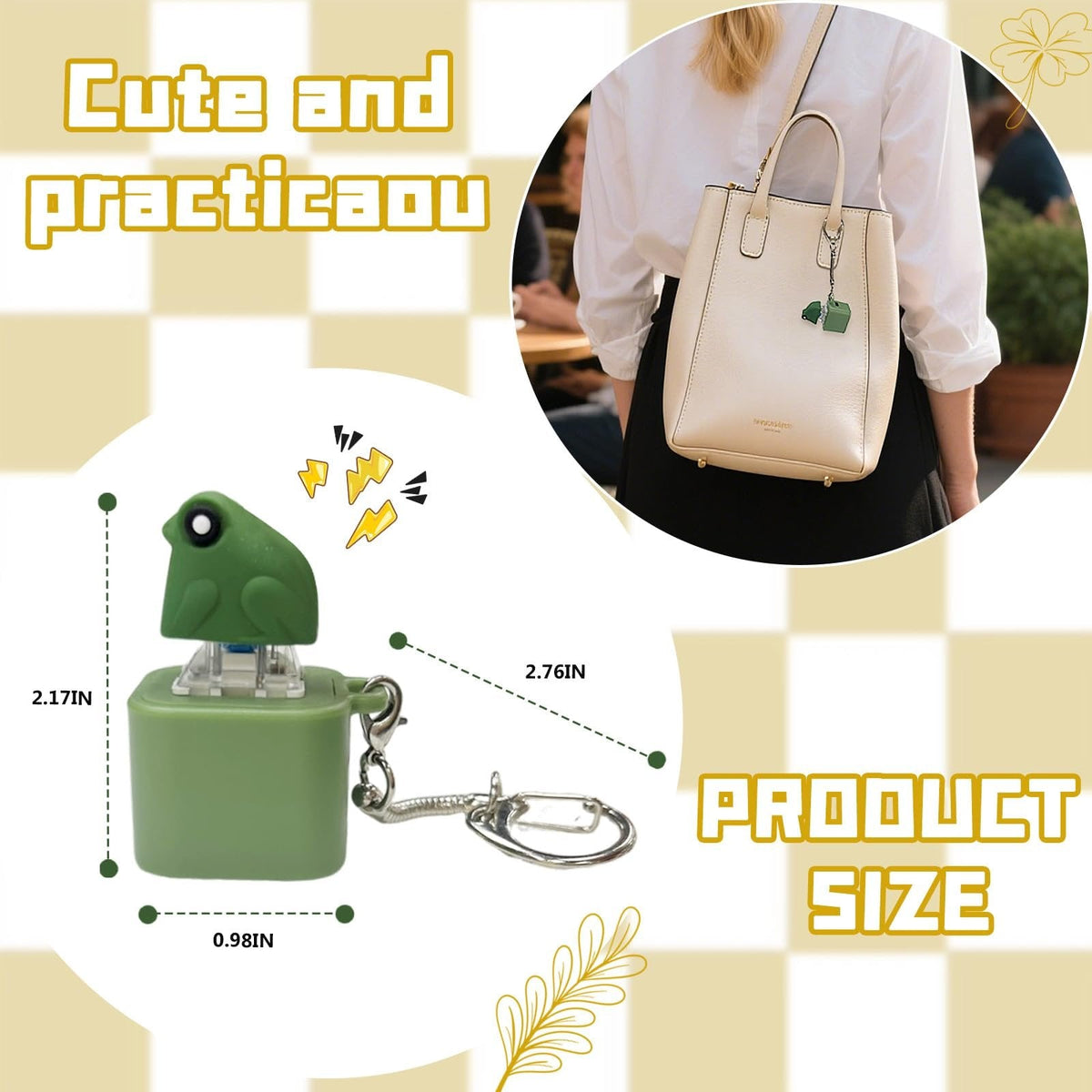 🔥Heta erbjudanden - Upp till 50% rabatt🔥Frog Croak Fidget-leksak - Uppladdningsbar Grodkväkande Nyckelring, Grodkväkande Stresslindrare med Färgade Ljus, Rolig och Bärbar Ångestlindrande Leksak