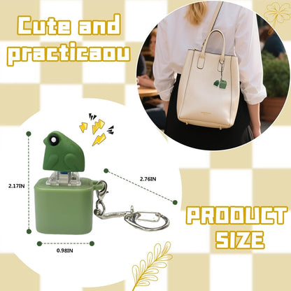🔥Heta erbjudanden - Upp till 50% rabatt🔥Frog Croak Fidget-leksak - Uppladdningsbar Grodkväkande Nyckelring, Grodkväkande Stresslindrare med Färgade Ljus, Rolig och Bärbar Ångestlindrande Leksak