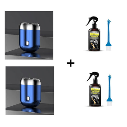 🎁Kjøp 1 få 1 rensevæske for barberhøvel gratis ⏳Mini-høvel for menn, oppladbar, vanntett, kompakt elektrisk barberhøvel 