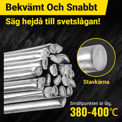 🔧 50% RABATT NU! ⚡ Universell Lågtemperatursvetsstång – Mångsidig, Lättanvänd & Hög Hållfasthet – Fungerar på Aluminium, Rostfritt Stål, Koppar & Mer ✨