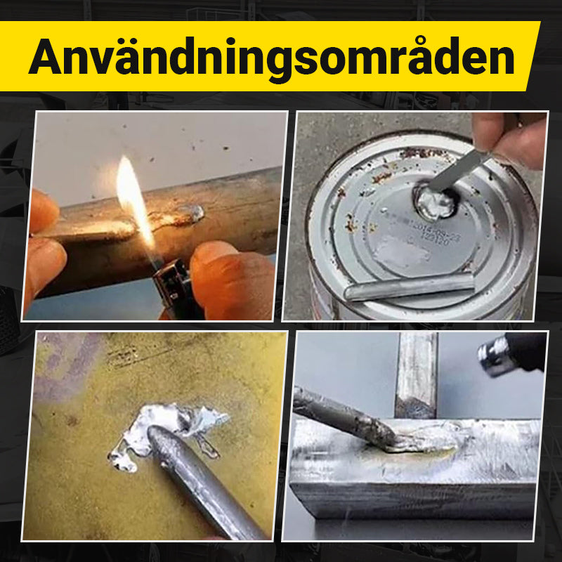 🔧 50% RABATT NU! ⚡ Universell Lågtemperatursvetsstång – Mångsidig, Lättanvänd & Hög Hållfasthet – Fungerar på Aluminium, Rostfritt Stål, Koppar & Mer ✨