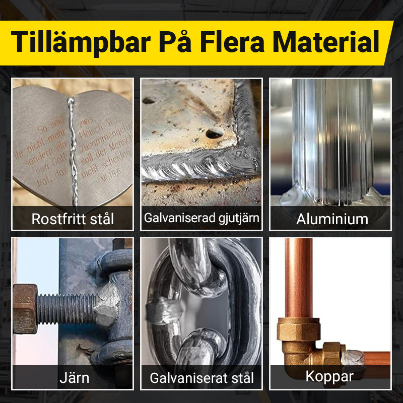 🔧 50% RABATT NU! ⚡ Universell Lågtemperatursvetsstång – Mångsidig, Lättanvänd & Hög Hållfasthet – Fungerar på Aluminium, Rostfritt Stål, Koppar & Mer ✨
