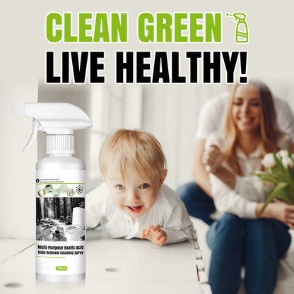 🌿 【NATURLIG FLÄCKBORTTAGNING】Oxalsyra Rengöringsspray 🔥 Multifunktionell & Miljövänlig – För Ett Skinande Hem!