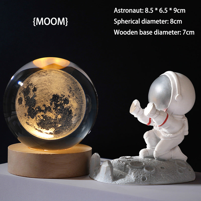 🥳2026 HOT SALE🥳💞50 000+ SÅLDA!💫🌌 Ta med galaxen in i ditt rum. 3D-kristallkula nattlampa – 50 % RABATT! ✨🌙
