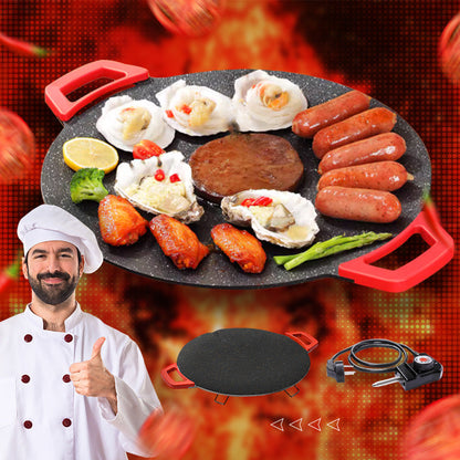 🔥 50% RABATT! Fri frakt! 🔥 🍳 Non-stick elektrisk bakplåt ✨ Lämplig för inomhus- och utomhusbruk ⚡ Nyckelfunktioner: ✅ Extra stor yta (40x25 cm) - kan grilla 4 portioner samtidigt ✅ Justerbar temperatur (80-230°C) ✅ Lätt att rengöra