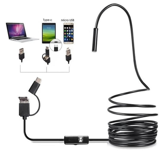 2026 💥3-i-1 plug-and-play endoskopkamera – kompatibelt med Android, iPhone, iPad og PC 
