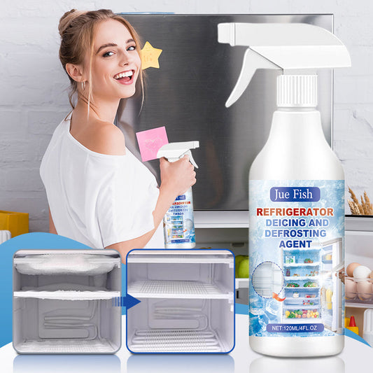 🧊 LAST DAY - BUY 2 GET 1 FREE! ✨ Defrosting Spray for Fridge & Freezer - Rapid Ice Removal with Eco-Friendly Formula for Effortless Cleaning 🌿❄️