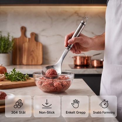 📢🍖 Köttbulleformare i rostfritt stål – forma perfekta köttbullar snabbt och enkelt ⏰✨