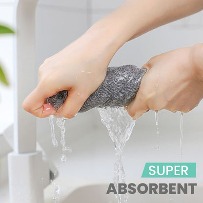 🌿 Bambukol Mikrofiberduk | Aktivt Kol Filter 🛡️ | 5x Bättre Absorption än Vanliga Trasor"
