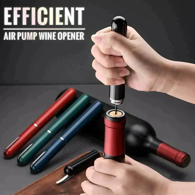 🍷 KÖP 2 FÅ 1 GRATIS! ⚡ Flasköppnare med Luftpump – Öppnar på 3 Sekunder, Stiligt Penn-Design & Inkluderar Tappkran 🔧