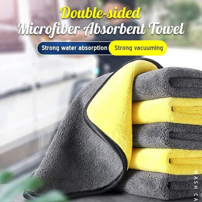 🔥🚙Bilvaskhåndkle i mikrofiber av korallfleece✨ 