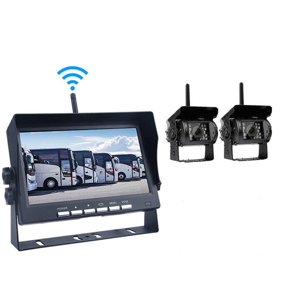 🚀 Modern bilteknik för vardagen 🚗 7-tums HD backkamera trådlös – smidig installation & bättre kontroll ⚡