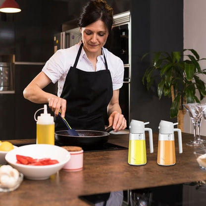 💖✨ Bärbar 2-i-1 sprayflaska för eteriska oljor – Din perfekta kökshjälpreda!