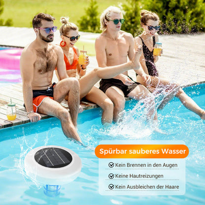 🏊 60% RABATT NU! ☀️ Solenergidriven Pooljonisator – Bästsäljare! Kristallklart Vatten Utan Kemi – Perfekt för Badpoolen 🌊