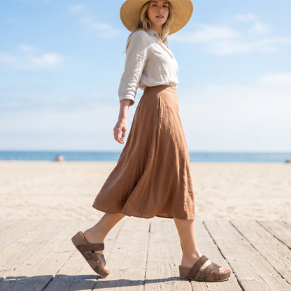 👡 50% RABATT! ☀️ Kilklackssandaler – Dubbla Remmar, Plattform & Perfekt För En Trendig Sommarlook 💃