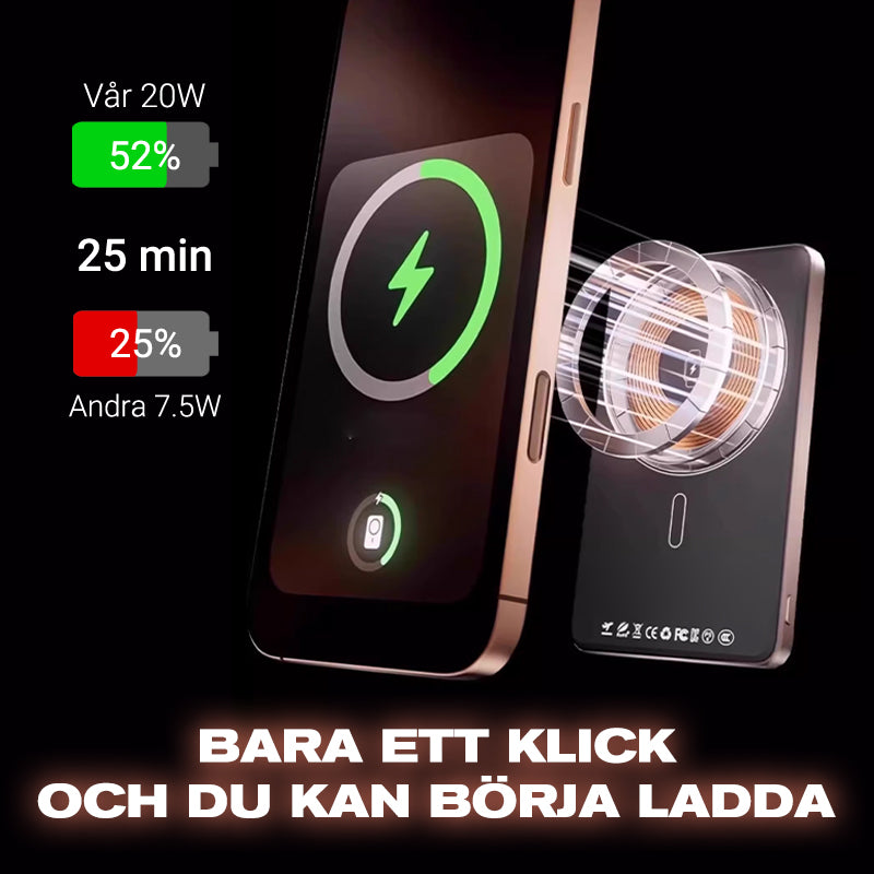 🌌🔋"Nordlysladeren i lommen! 💫🔌Ultratynn magnetisk bærbar lader med stativ - testet på svenske vintereventyr" 🧭❄️