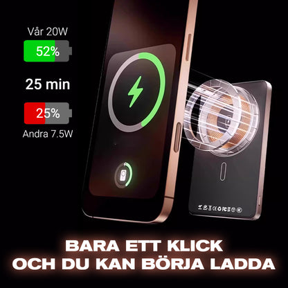 🌌🔋"Nordlysladeren i lommen! 💫🔌Ultratynn magnetisk bærbar lader med stativ - testet på svenske vintereventyr" 🧭❄️