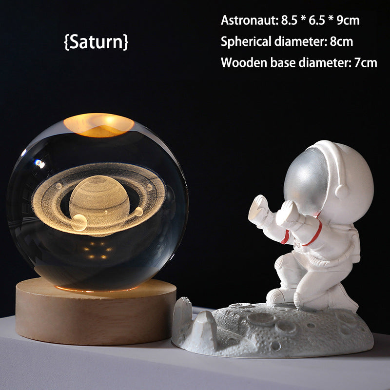 🥳2026 HOT SALE🥳💞50 000+ SÅLDA!💫🌌 Ta med galaxen in i ditt rum. 3D-kristallkula nattlampa – 50 % RABATT! ✨🌙