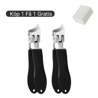 👍KÖP 1 FÅ 1 GRATIS🔥Anti-stänk snedställd nagelklippare med bred öppning