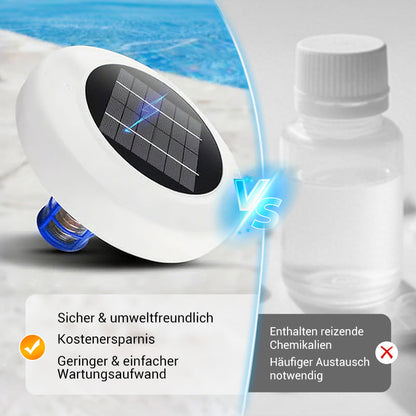 🏊 60% RABATT NU! ☀️ Solenergidriven Pooljonisator – Bästsäljare! Kristallklart Vatten Utan Kemi – Perfekt för Badpoolen 🌊