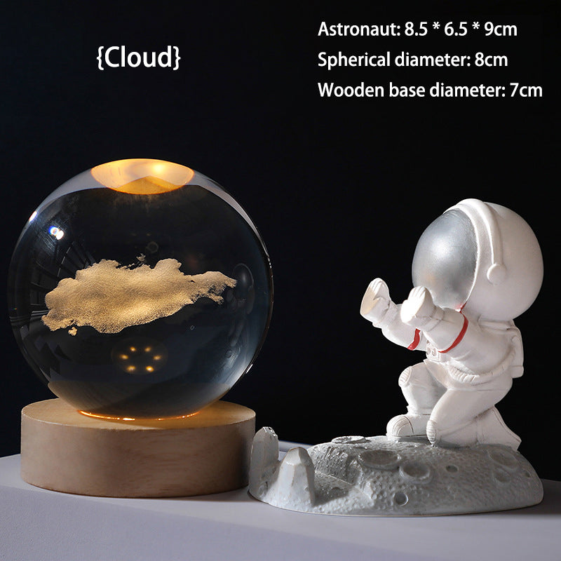 🥳2026 HOT SALE🥳💞50 000+ SÅLDA!💫🌌 Ta med galaxen in i ditt rum. 3D-kristallkula nattlampa – 50 % RABATT! ✨🌙