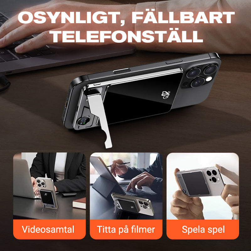 🌌🔋"Nordlysladeren i lommen! 💫🔌Ultratynn magnetisk bærbar lader med stativ - testet på svenske vintereventyr" 🧭❄️