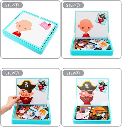 Magnetisk utkledningspuslespill for barn