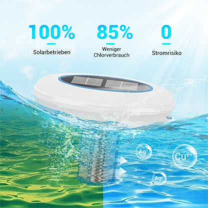 🏊 60% RABATT NU! ☀️ Solenergidriven Pooljonisator – Bästsäljare! Kristallklart Vatten Utan Kemi – Perfekt för Badpoolen 🌊
