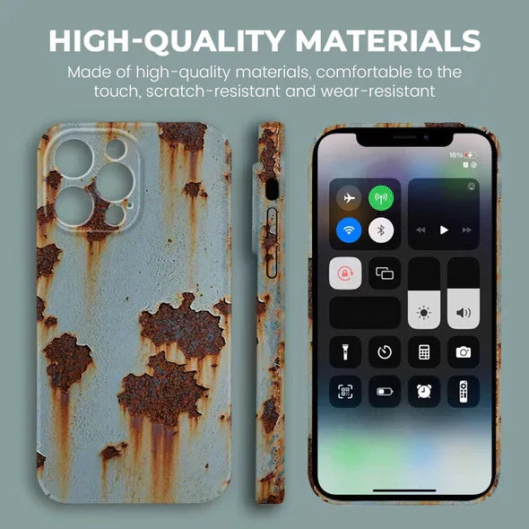 🔥📱 Nyinkommet 2025 – Vintage iPhone-skal i rostfritt stål🛡️!