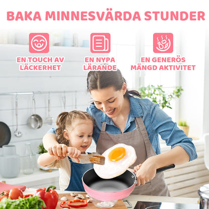 👧🏻 58% RABATT! 🎉 22-delars Mini-Köksleksak – Ljud & Ljus, Utvecklande & Realistisk Lek 🍳📦