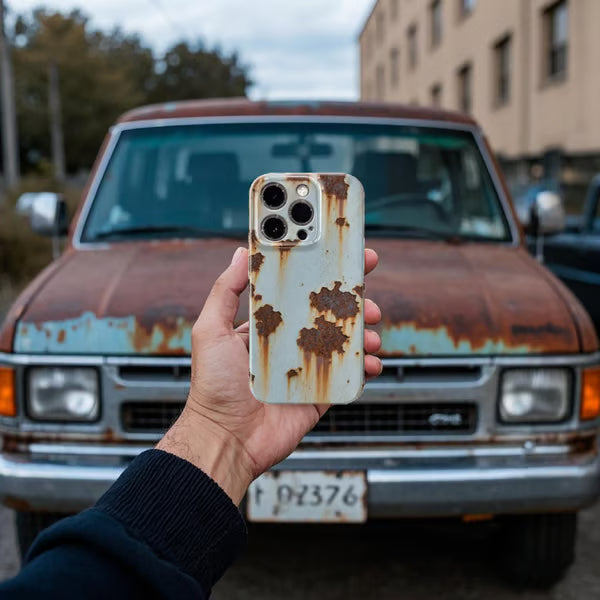 🔥📱 Nyinkommet 2025 – Vintage iPhone-skal i rostfritt stål🛡️!