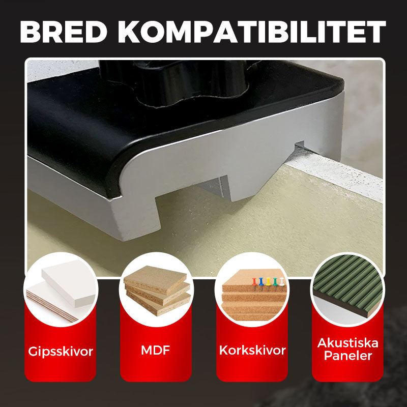 ⏱️ Spar 65% Arbetstid! 🔺 45° Perfekt Gipsskivsavfasning 🌿 Energiklass A+ & Vibration Reducerad"
