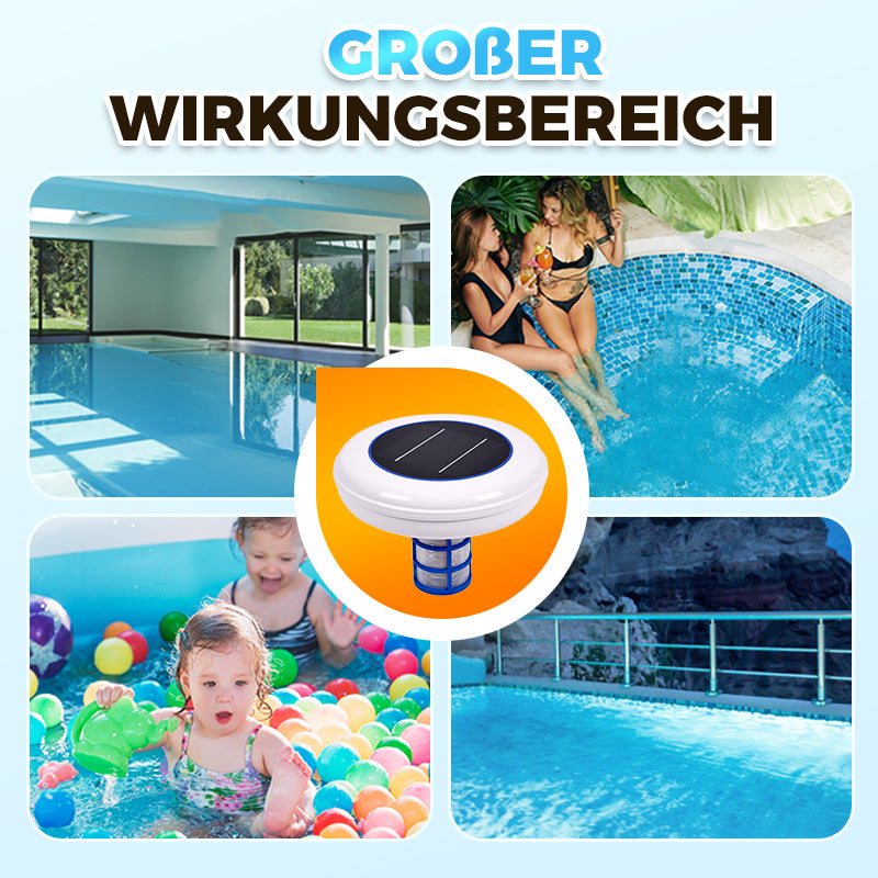 🏊 60% RABATT NU! ☀️ Solenergidriven Pooljonisator – Bästsäljare! Kristallklart Vatten Utan Kemi – Perfekt för Badpoolen 🌊