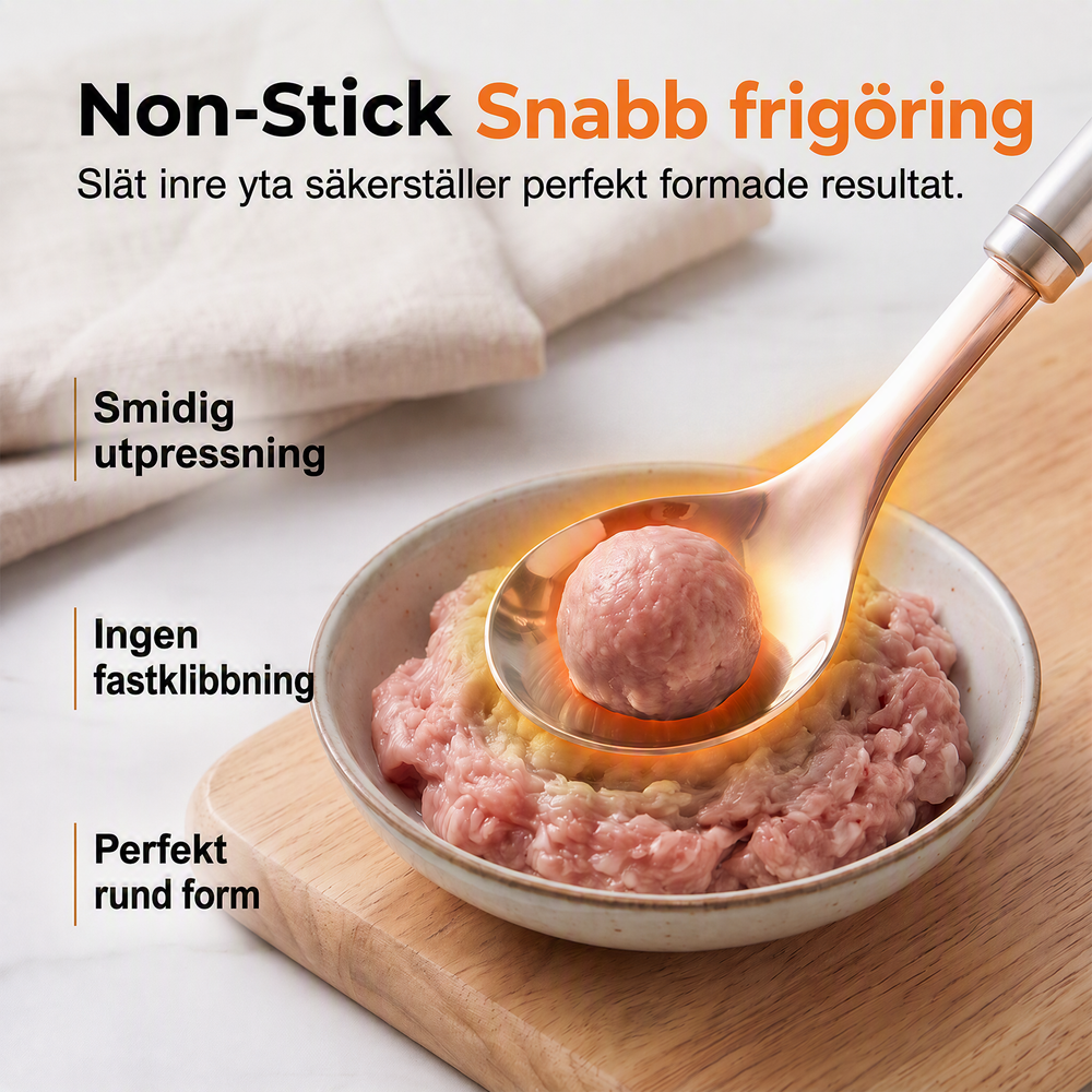 📢🍖 Köttbulleformare i rostfritt stål – forma perfekta köttbullar snabbt och enkelt ⏰✨