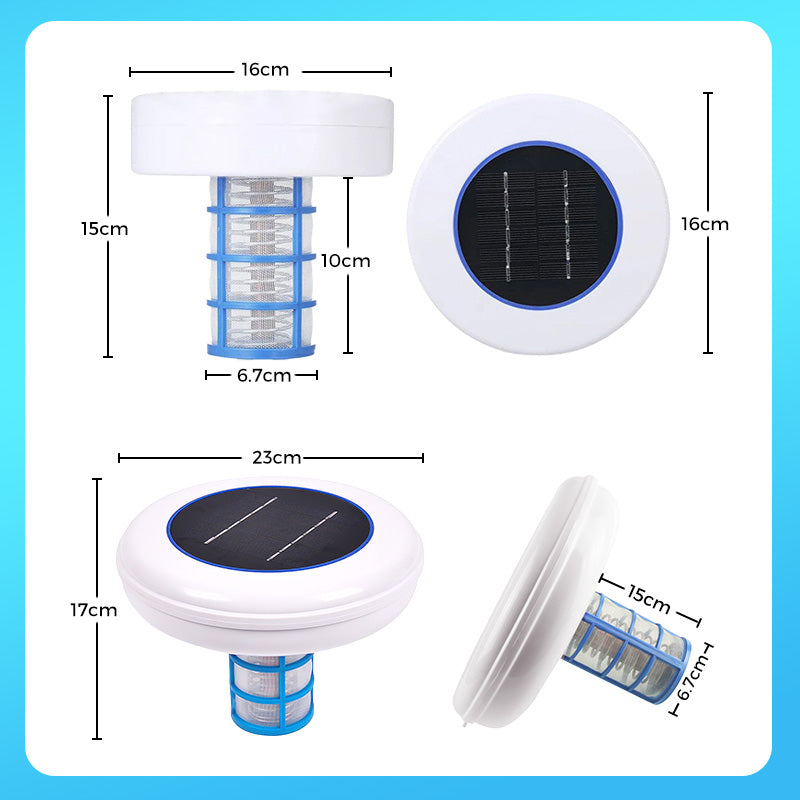 🏊 60% RABATT NU! ☀️ Solenergidriven Pooljonisator – Bästsäljare! Kristallklart Vatten Utan Kemi – Perfekt för Badpoolen 🌊